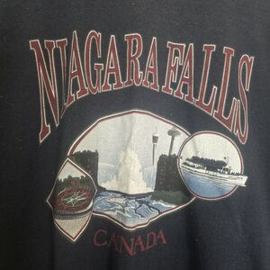 Vintage 90s Niagara Falls Canada T-Shirt Single Stitch Adult Large Blue Graphic